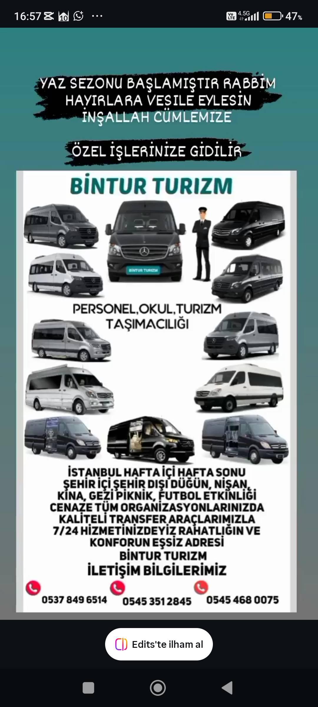 Düğün, Nişan, Kına & Gezi İçin Şoförlü Servis Taşımacılığı ve Araç Kiralama
