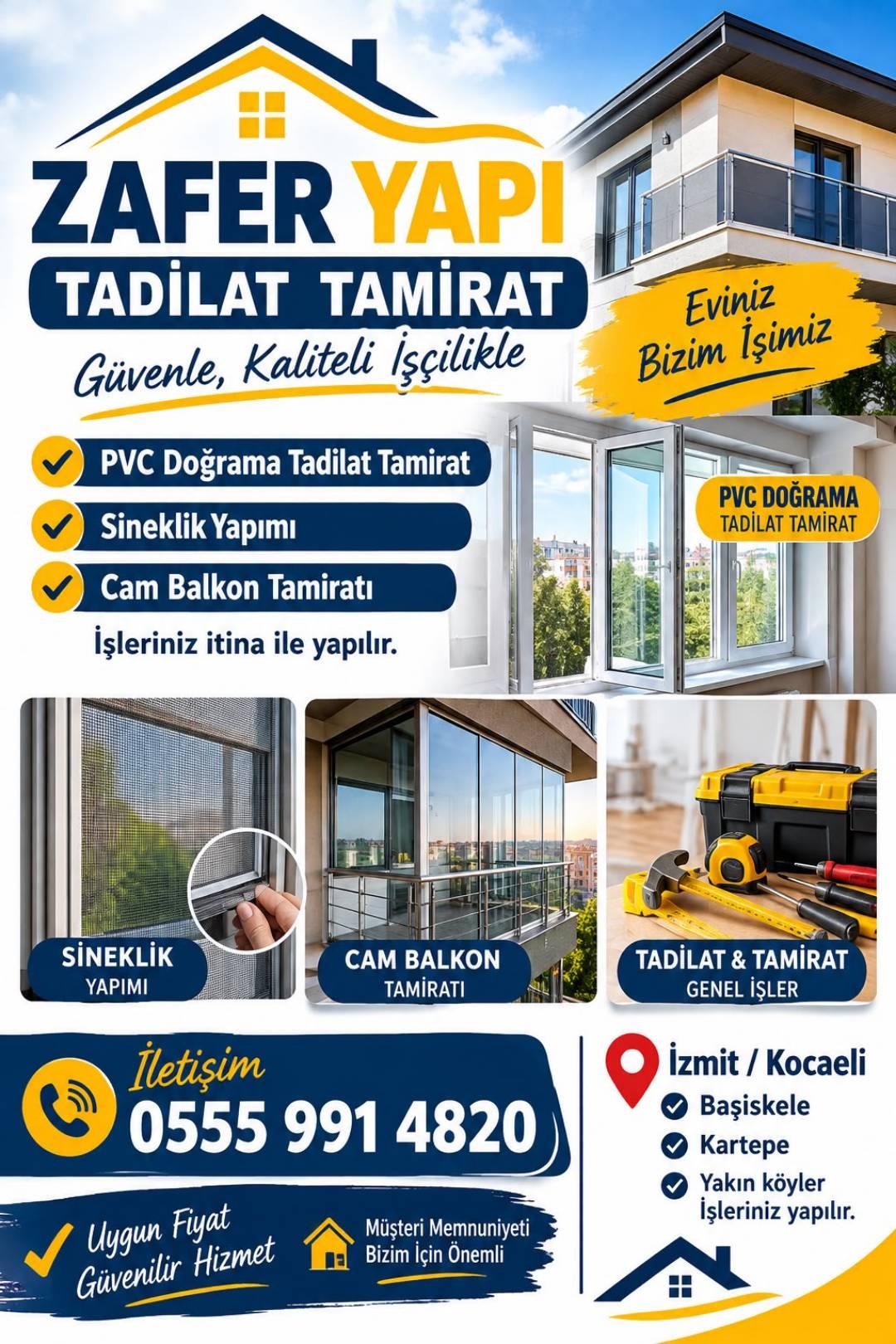 Cam Balkon, PVC Doğrama ve Sineklik İşleri