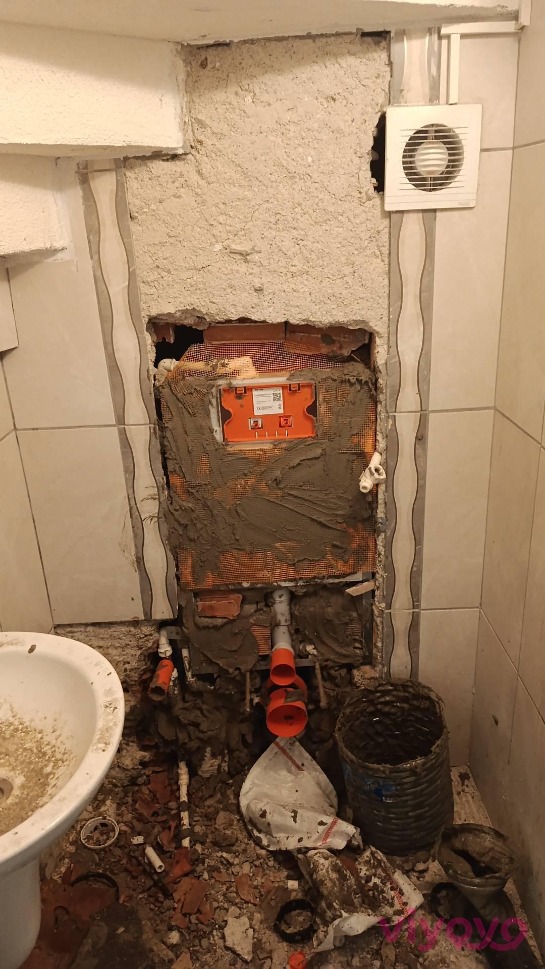 Şirinköy'de WC için fayans döşeme — fotoğraf 1